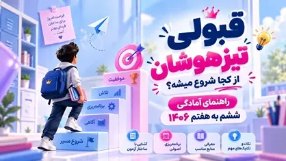 تیزهوشان 1406؛ راهنمای آمادگی آزمون ششم به هفتم از مهر